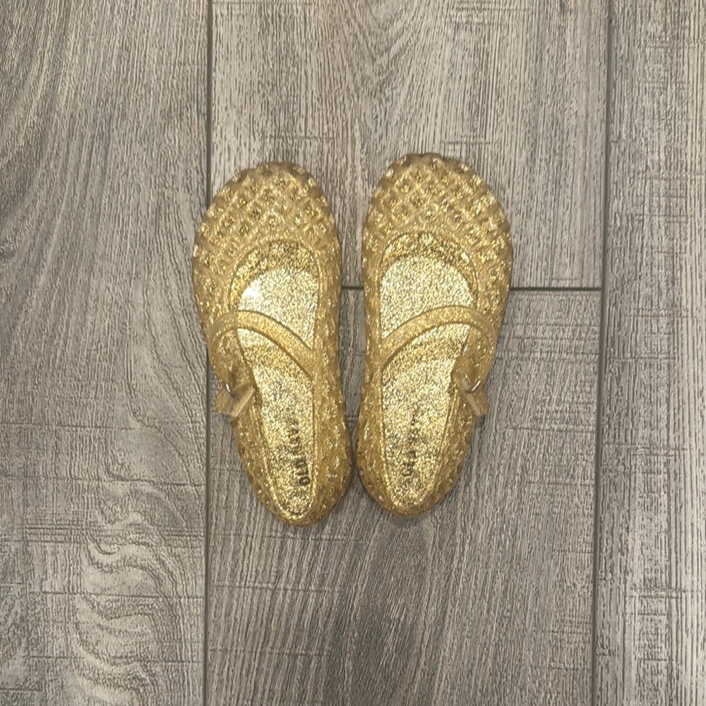 Old Navy Gold Glitter Toddler Shoes
